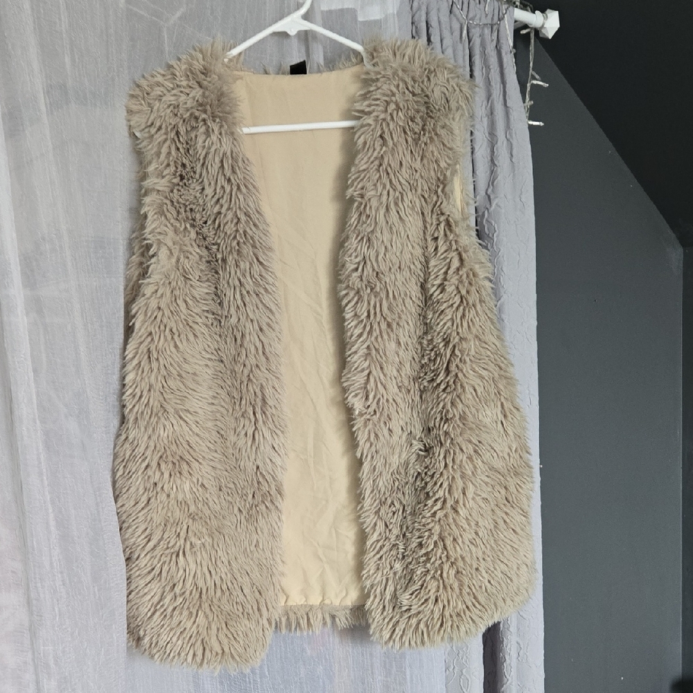 SHEIN Tan Teddy Jacket